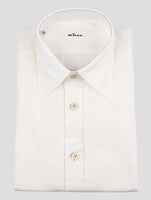 Kiton White Cotton Linen Shirt