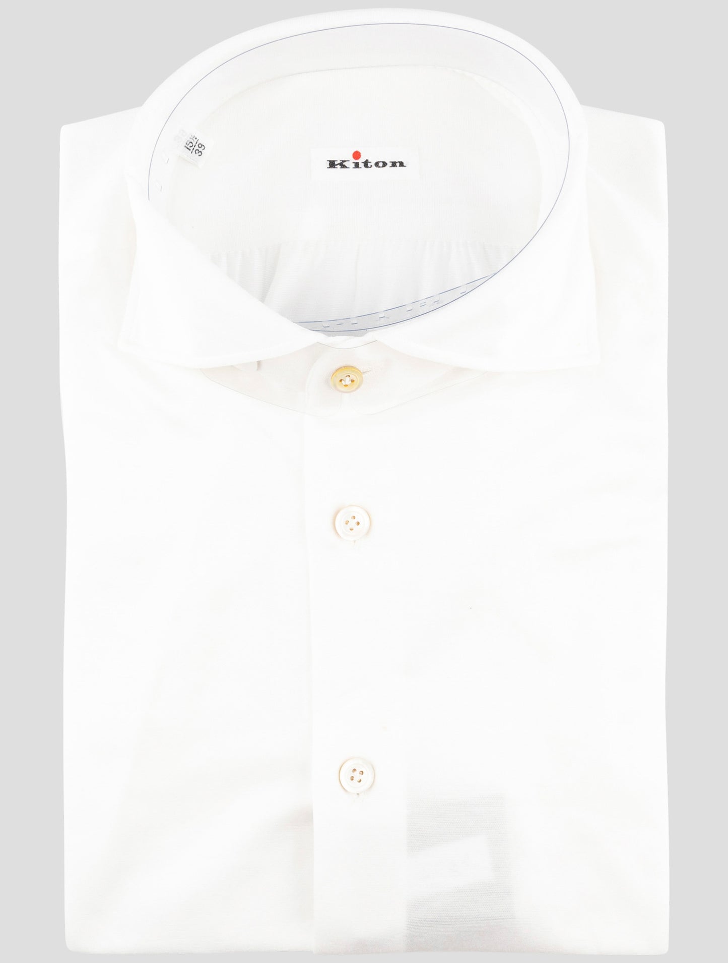 Kiton White Cotton Shirt