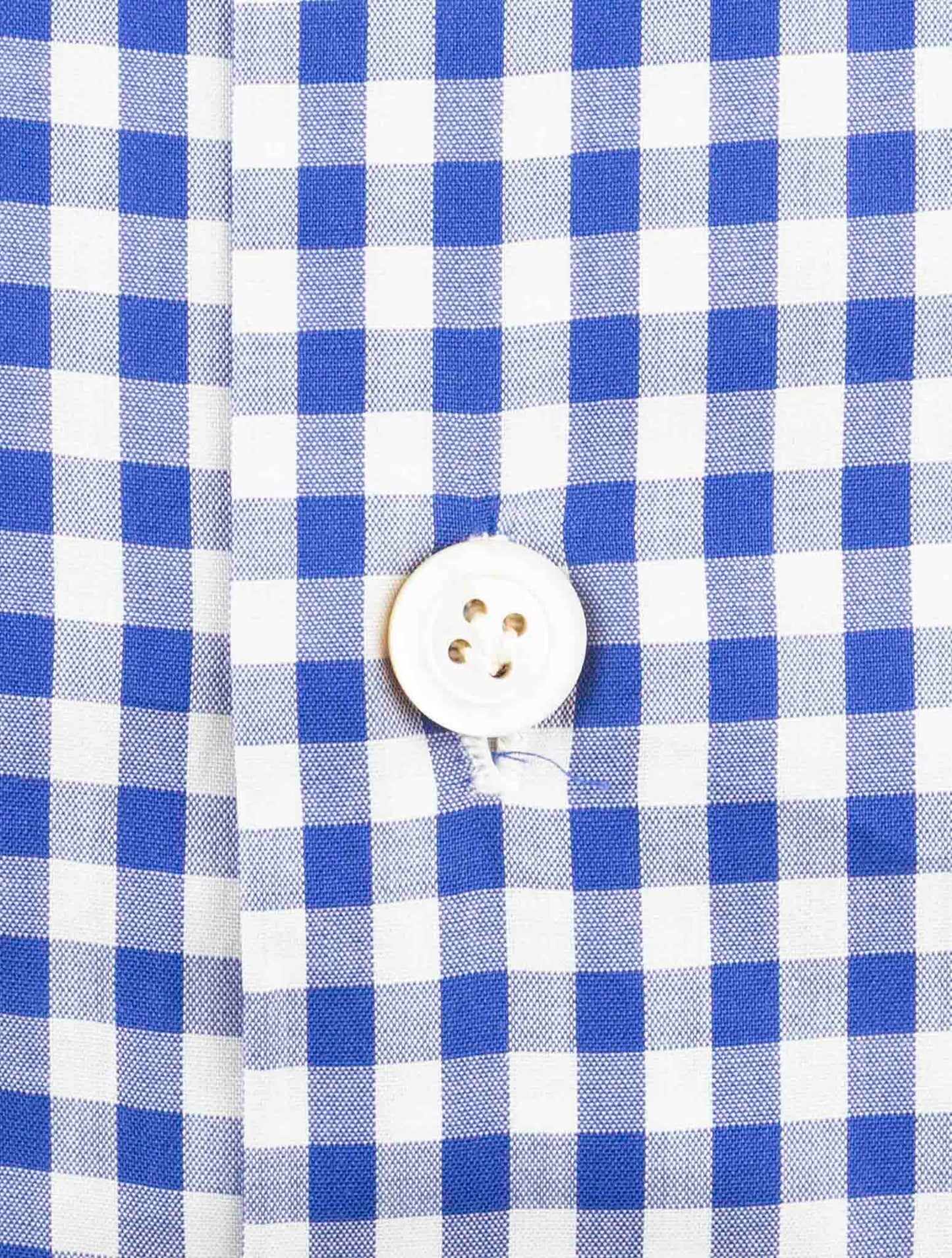 Kiton Blue White Cotton Shirt