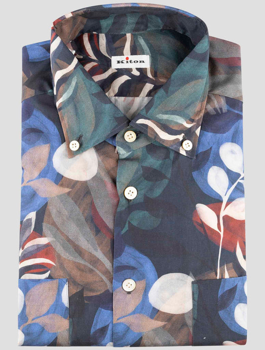 Kiton Multicolor Cotton Shirt