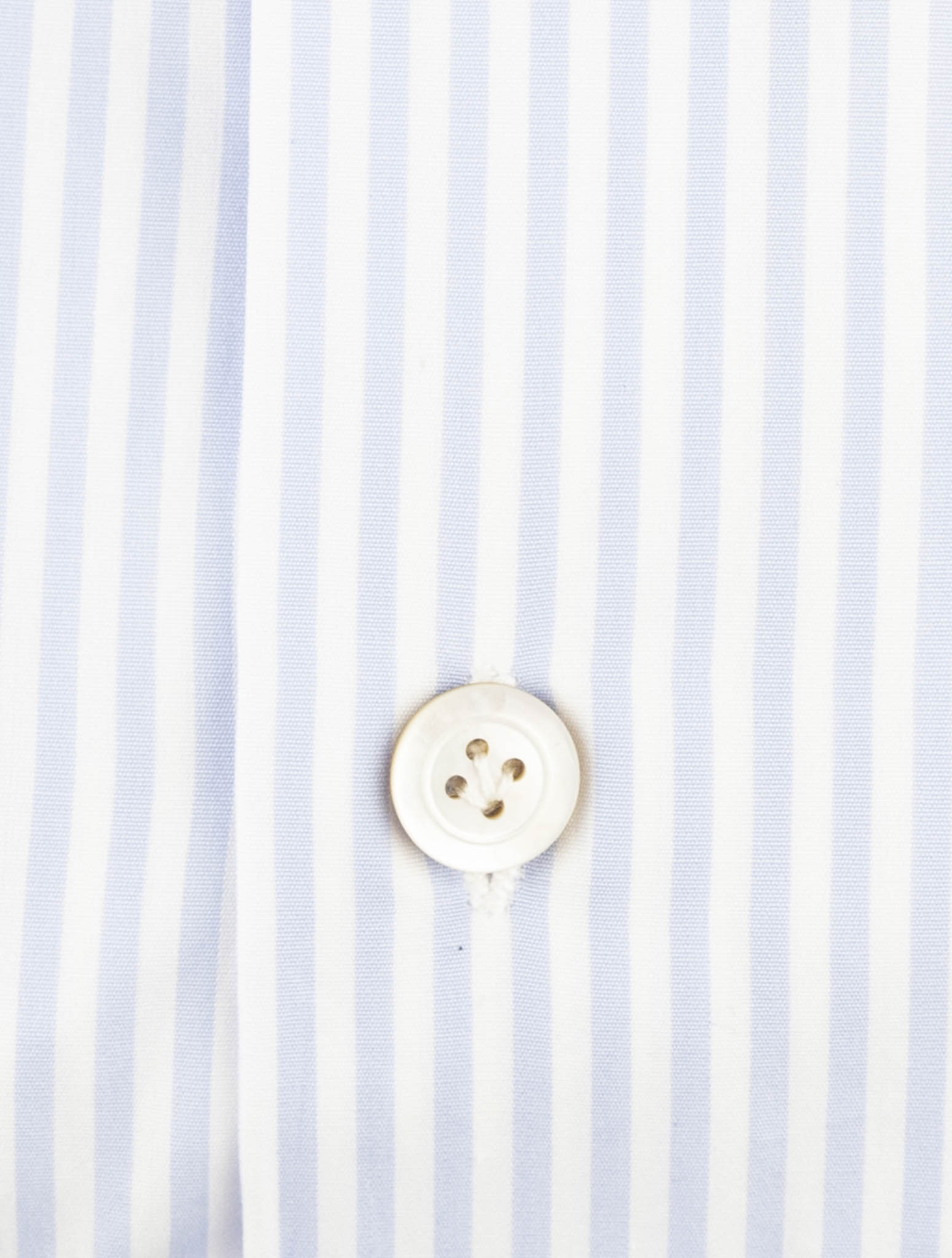 Kiton Light Blue White Cotton Shirt