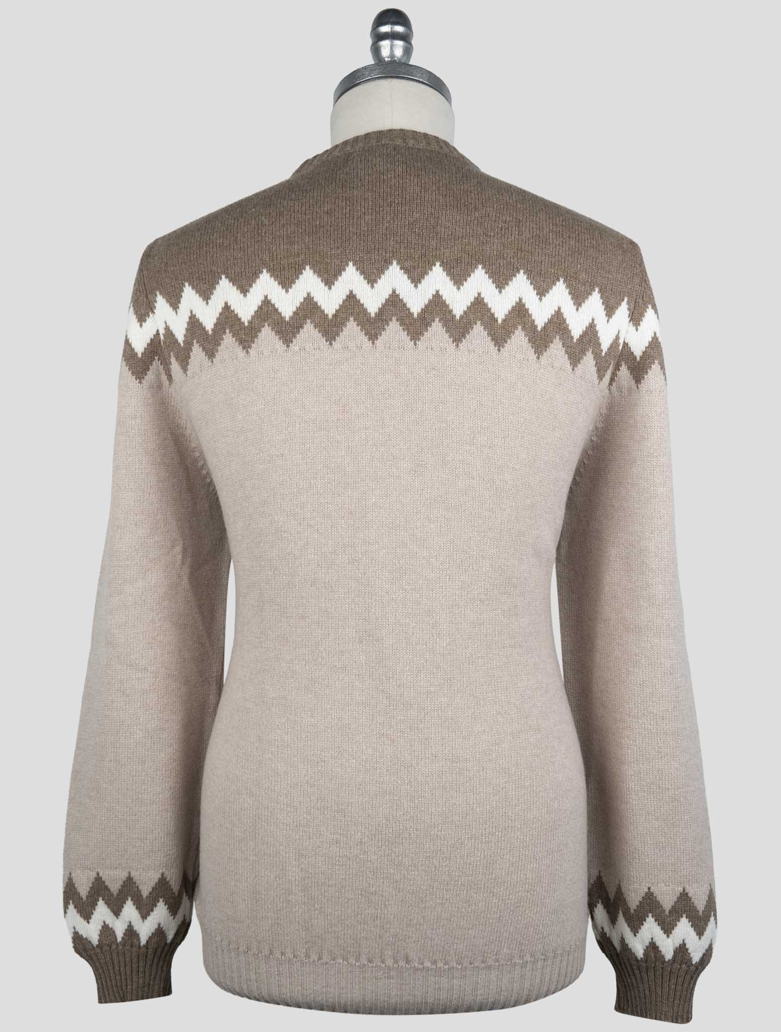 Kiton Brown Cashmere Sweater Crewneck