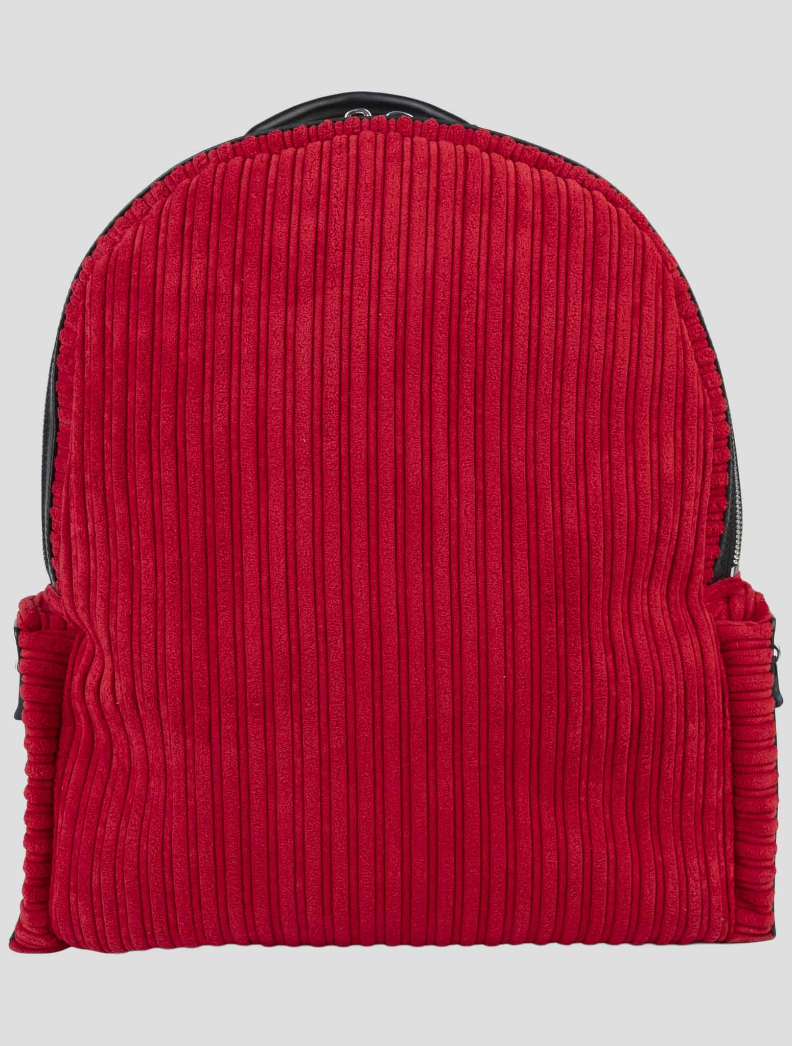 Kiton Red Pl Ea Velvet Backpack