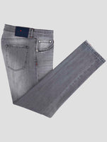Kiton Gray Cotton Ea Jeans