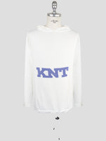 Kiton Knt White Cotton Sweater Hoodie