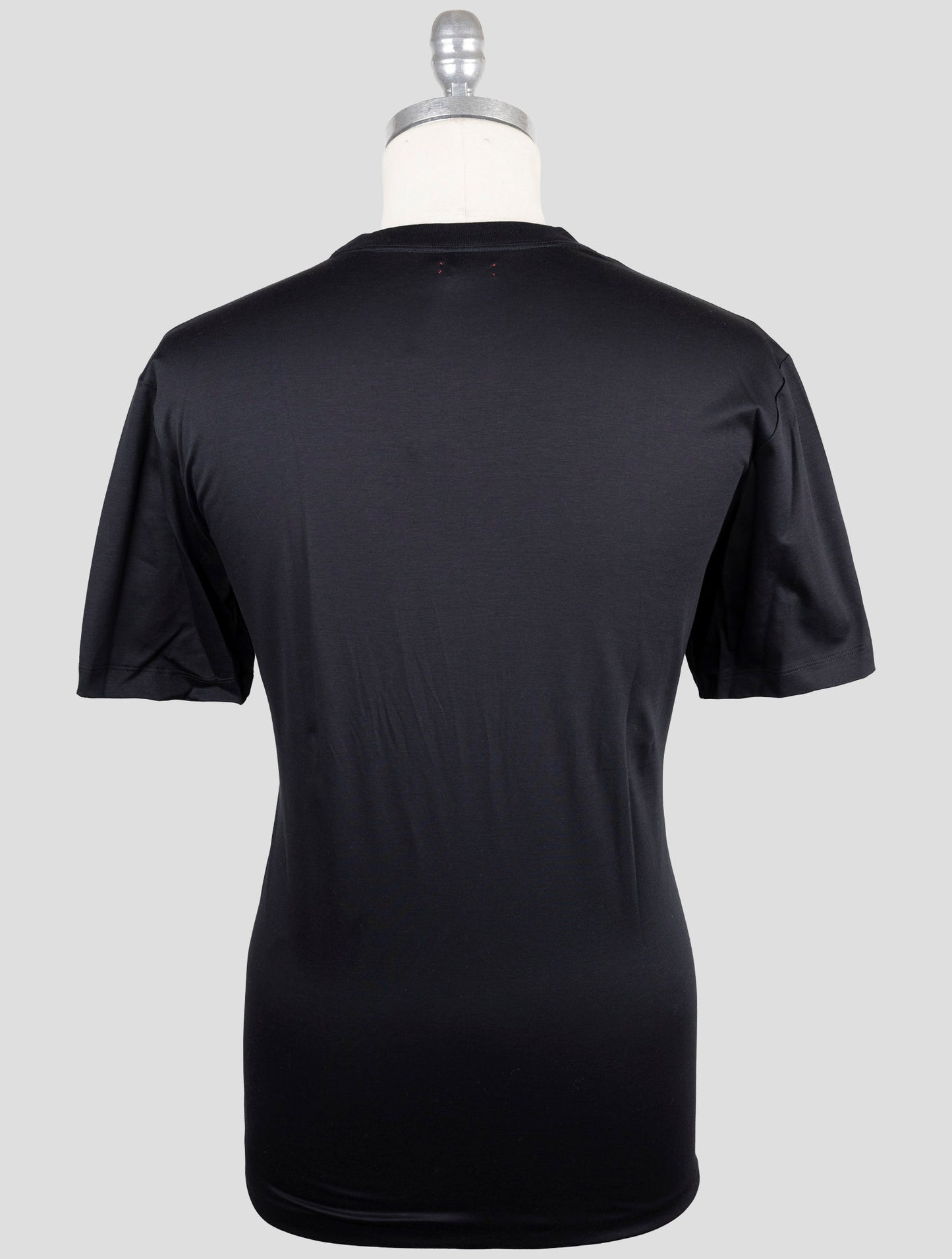 Kiton Black Cotton T-Shirt