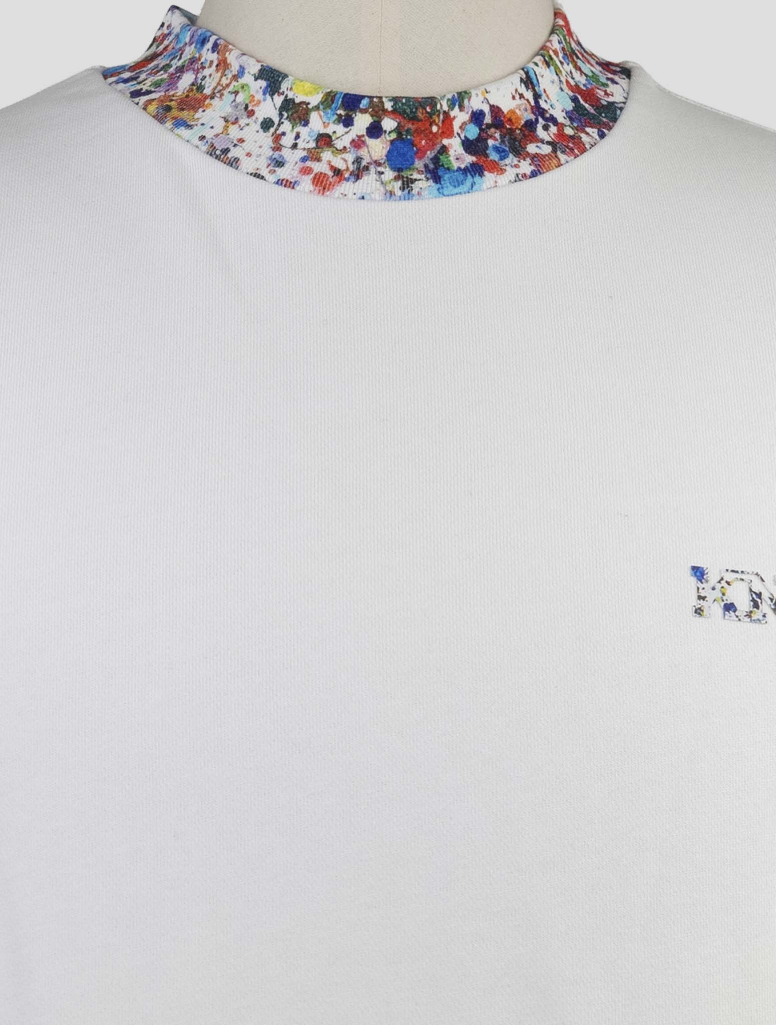 Kiton Knt White Cotton Sweater Crewneck