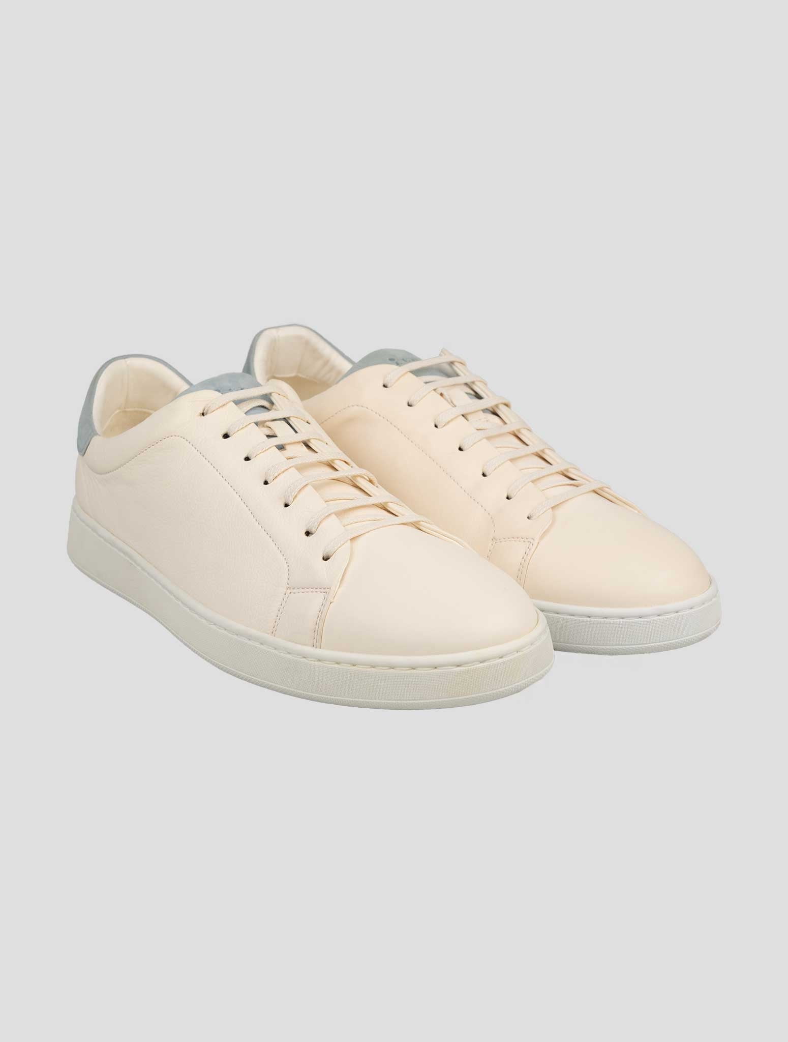 Kiton Beige Leather Sneakers