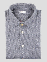 Kiton Blue Cashmere Shirt