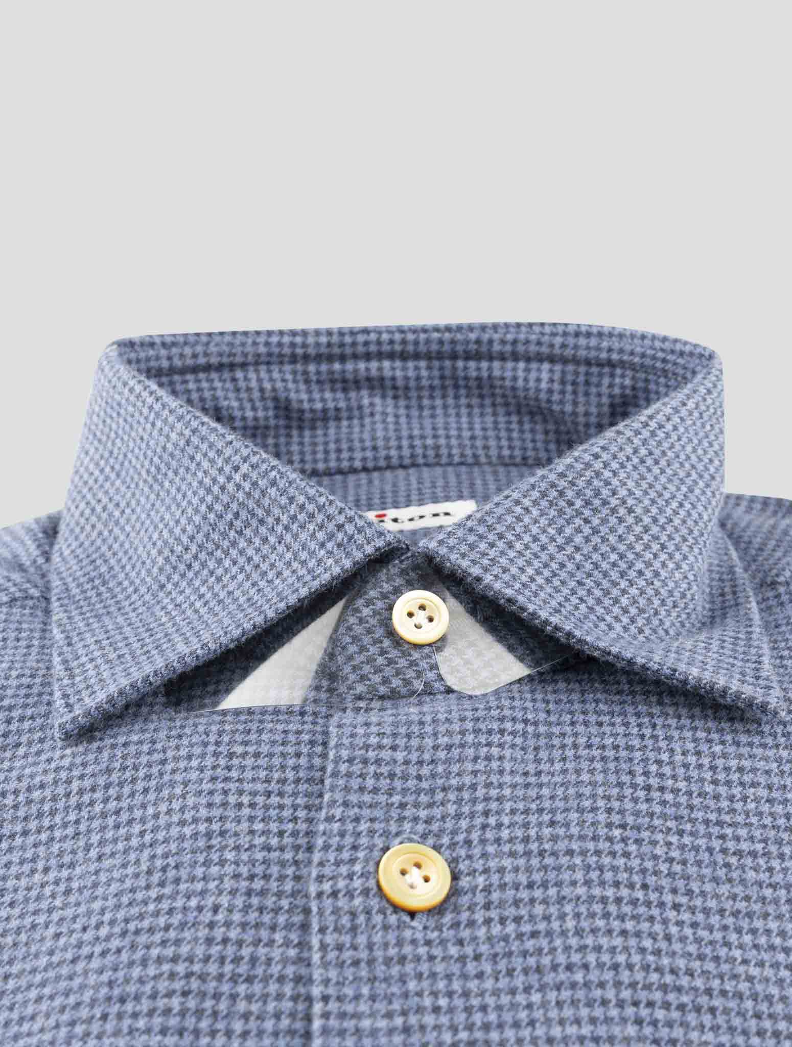 Kiton Light Blue Cotton Shirt