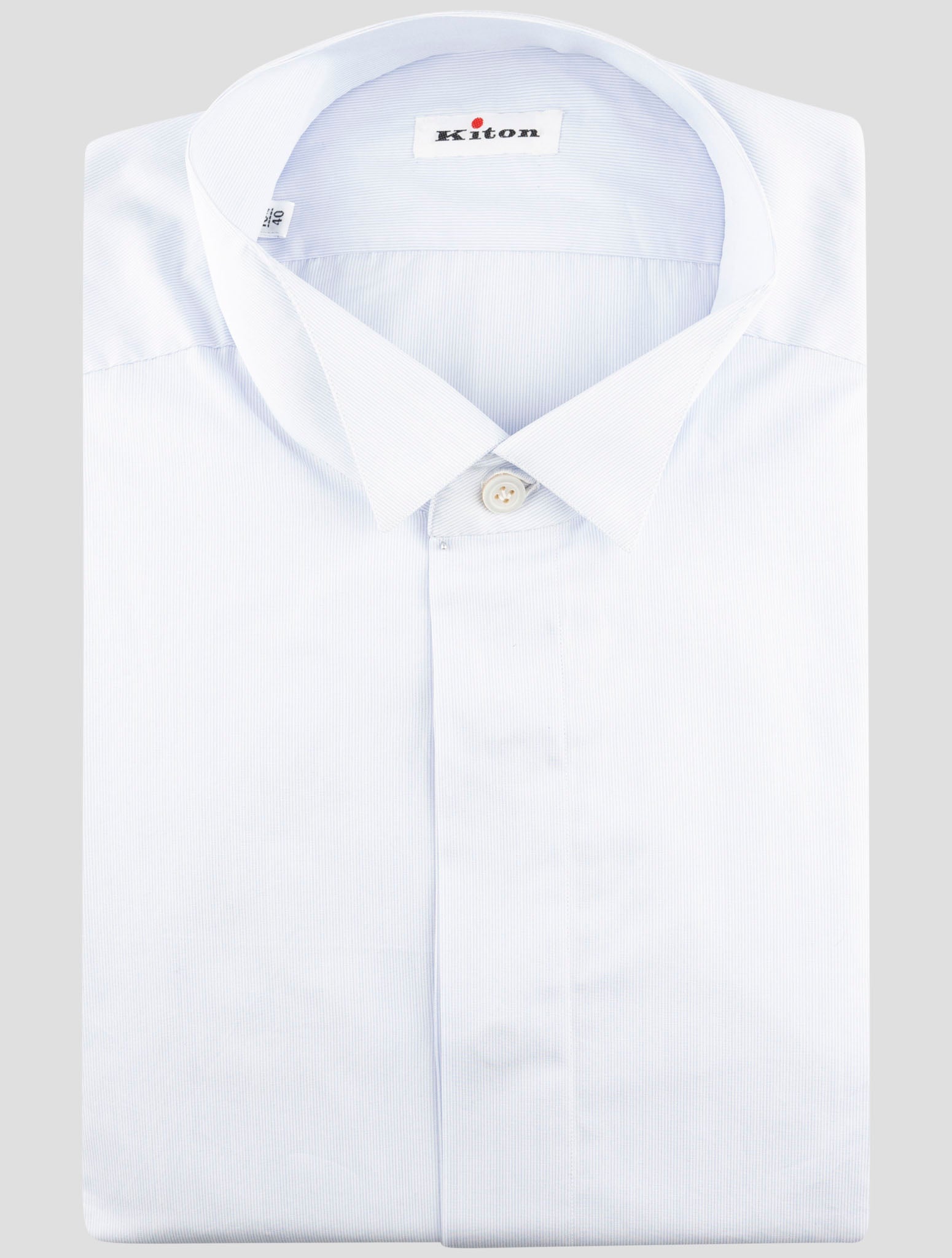 Kiton Light Blue Cotton Shirt