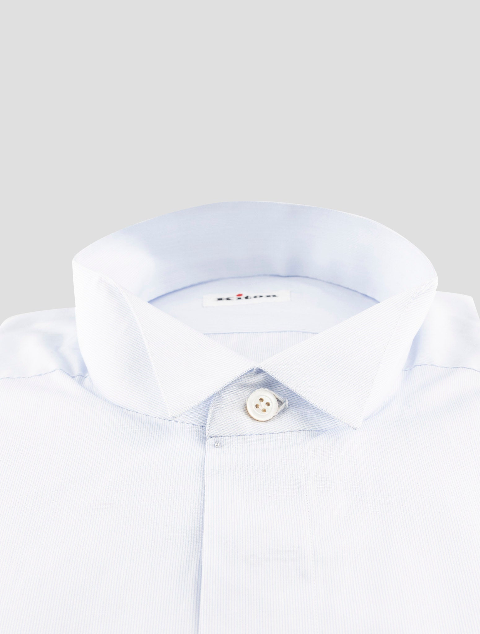 Kiton Light Blue Cotton Shirt