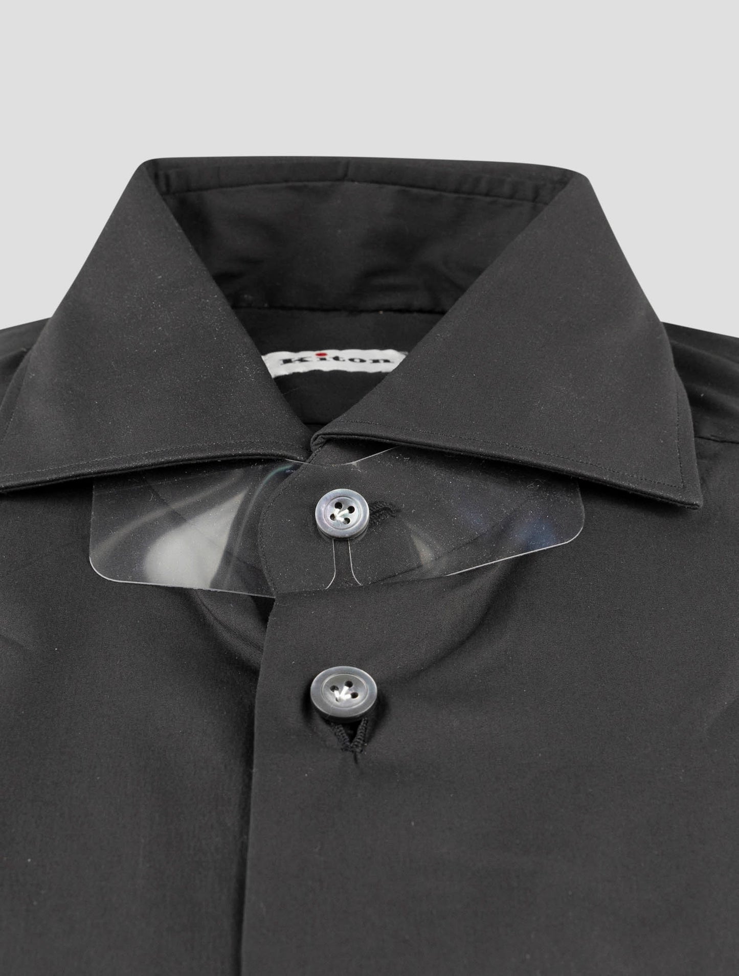Kiton Black Cotton Pa Ea Shirt