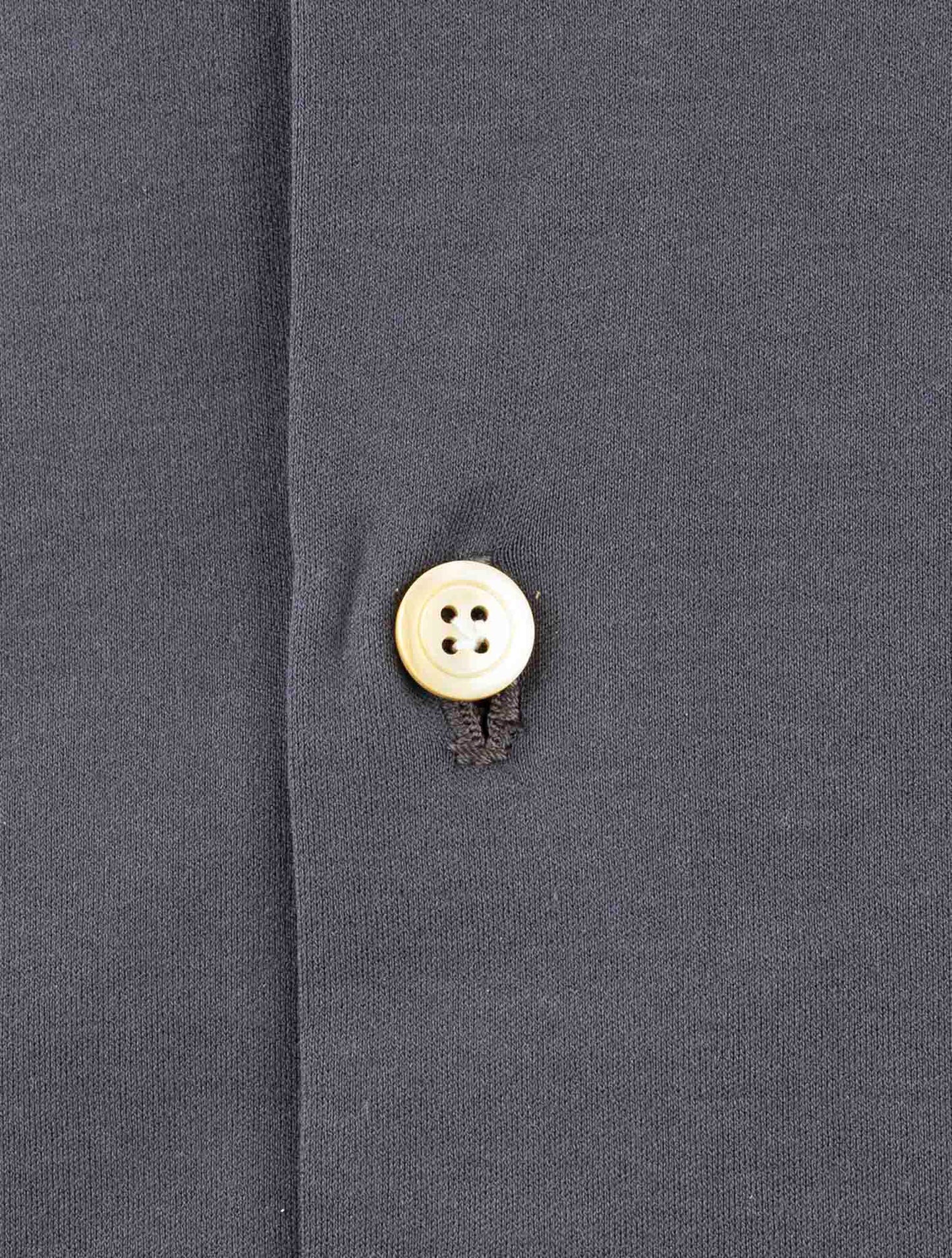 Kiton Gray Cotton Shirt