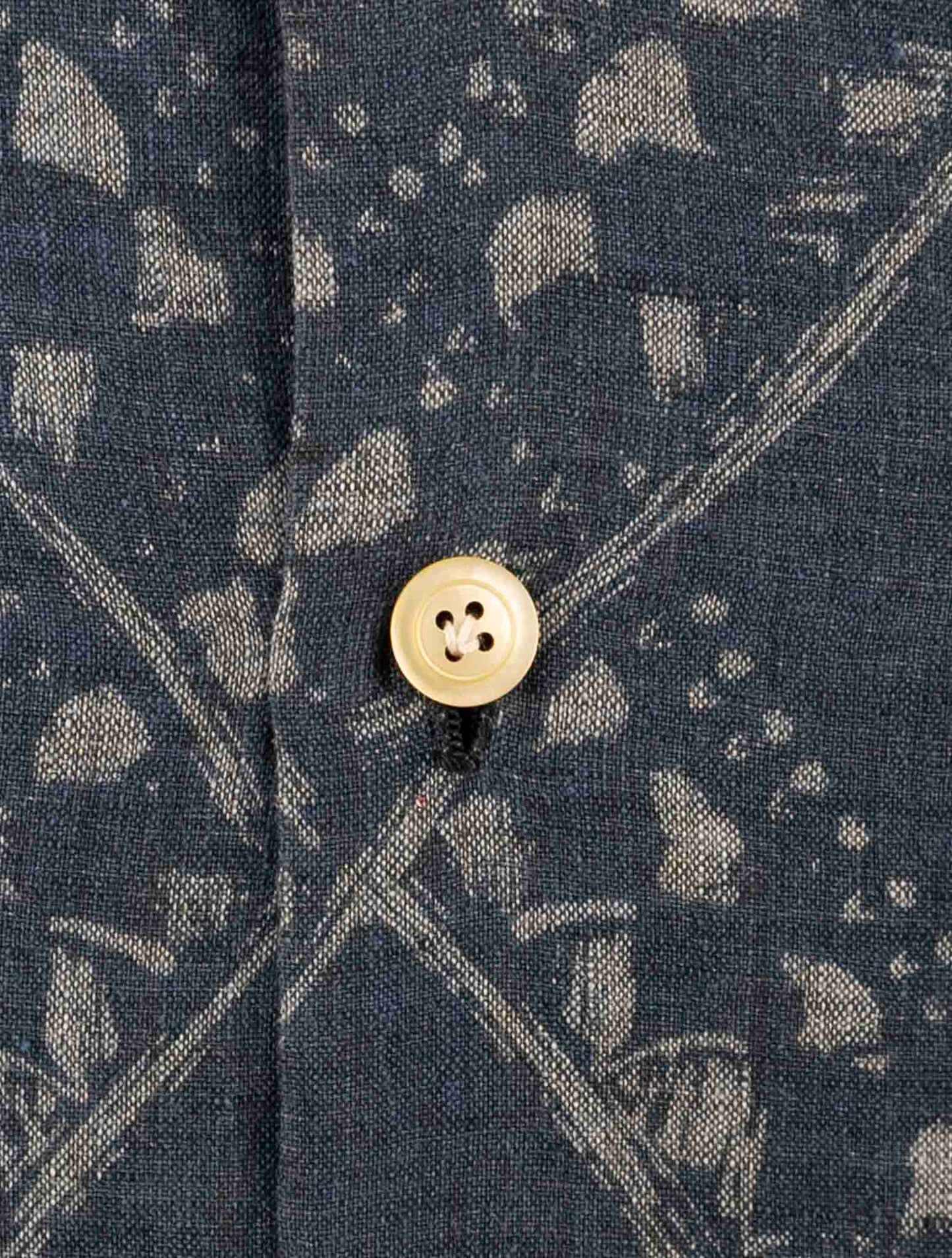 Kiton Blue Linen Shirt