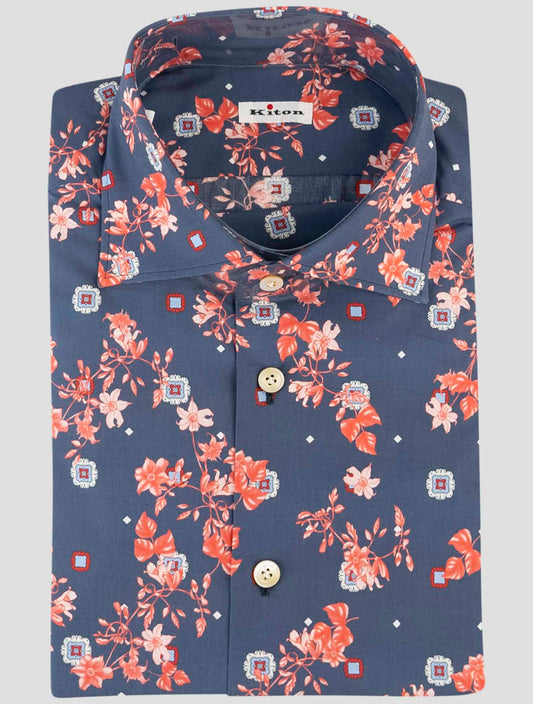 Kiton Multicolor Cotton Shirt
