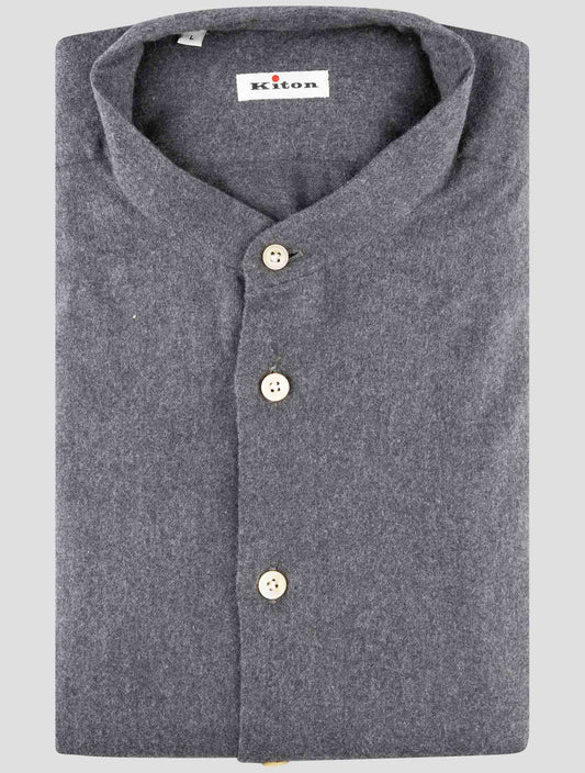 Kiton Dark Gray Cotton Shirt