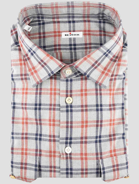 Kiton Multicolor Cotton Shirt