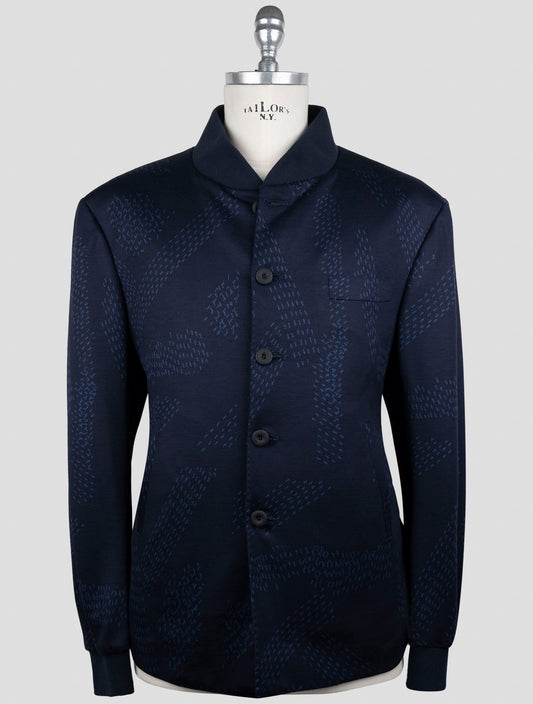 Kiton Knt Blue Wool Suit