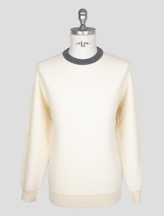 Kiton Beige Cashmere Sweater Crewneck