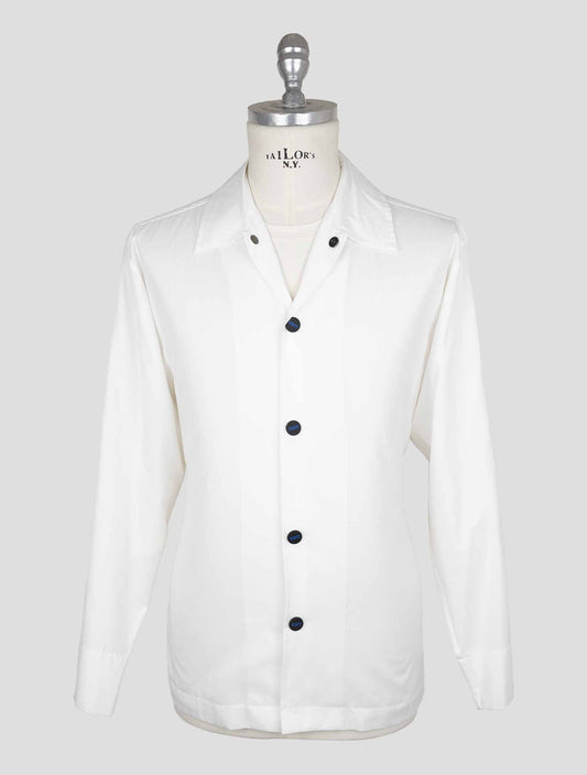 Kiton Knt White Cotton Shirt