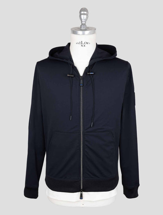 Kiton Knt Blue Pa Ea Sweater Full Zip