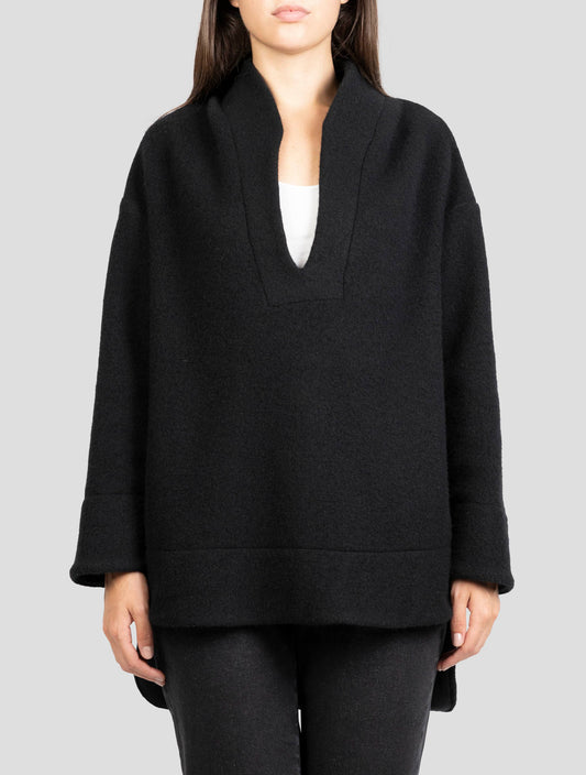 Kiton Black Cashmere Pa Sweater