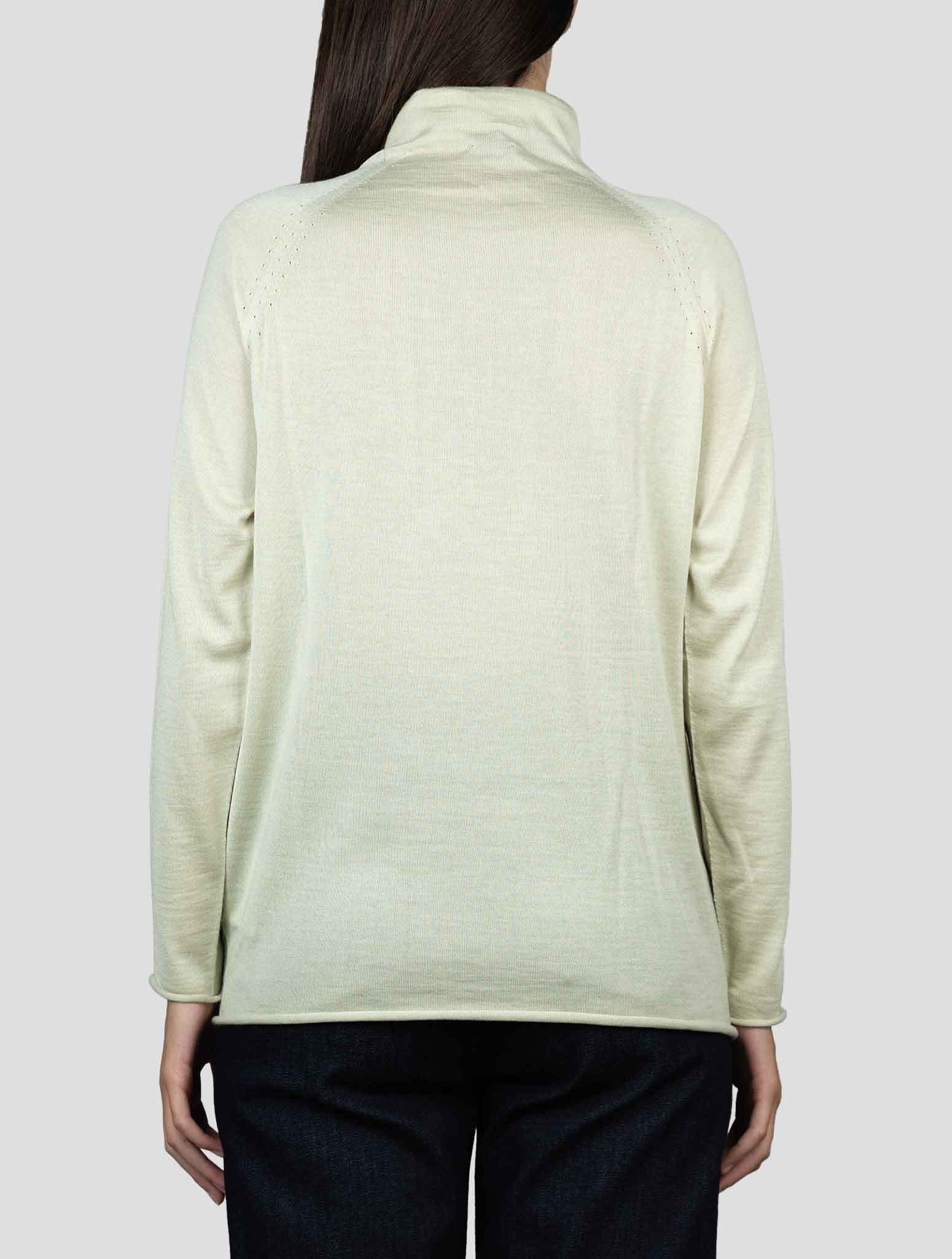 Kiton Green Cashmere Silk Sweater Turtleneck