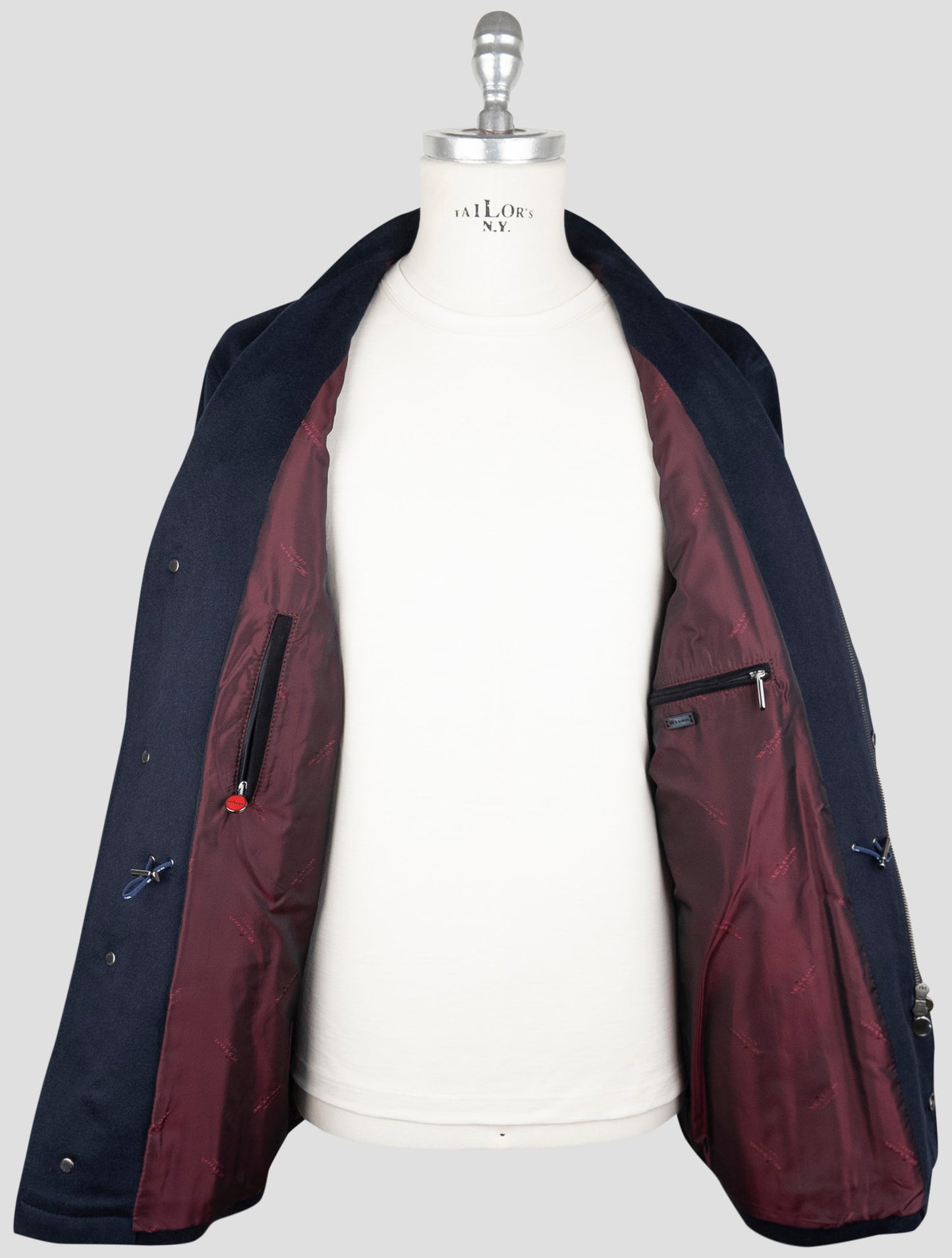 Kiton Blue Cashmere Coat