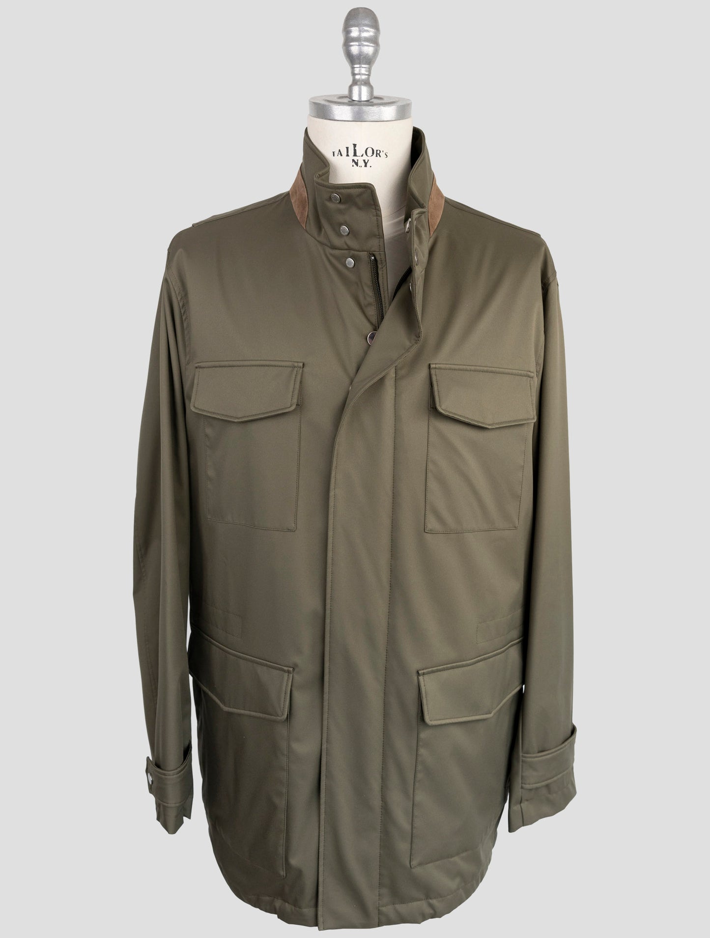 Kiton Green Pl Coat