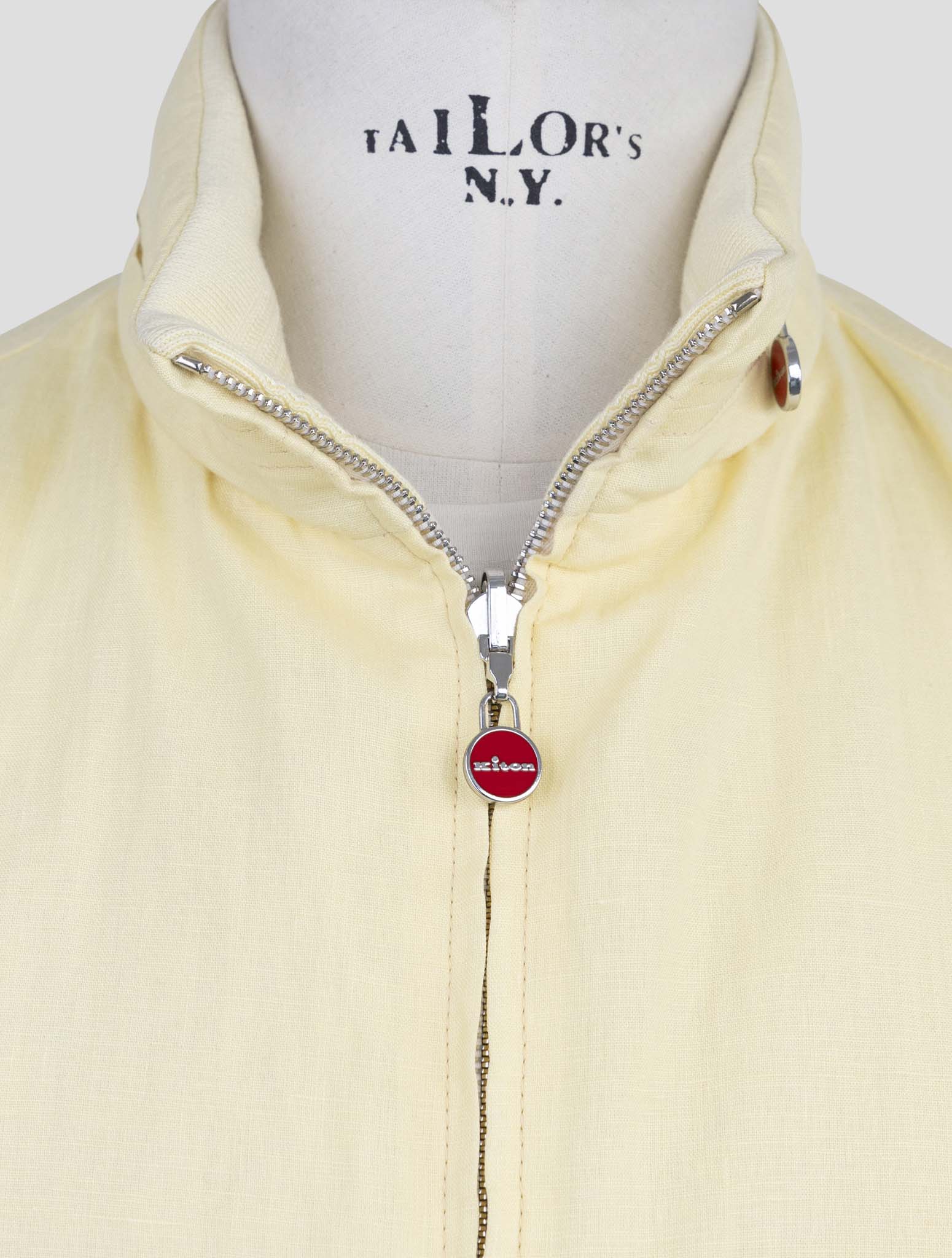 Kiton Yellow Linen Coat
