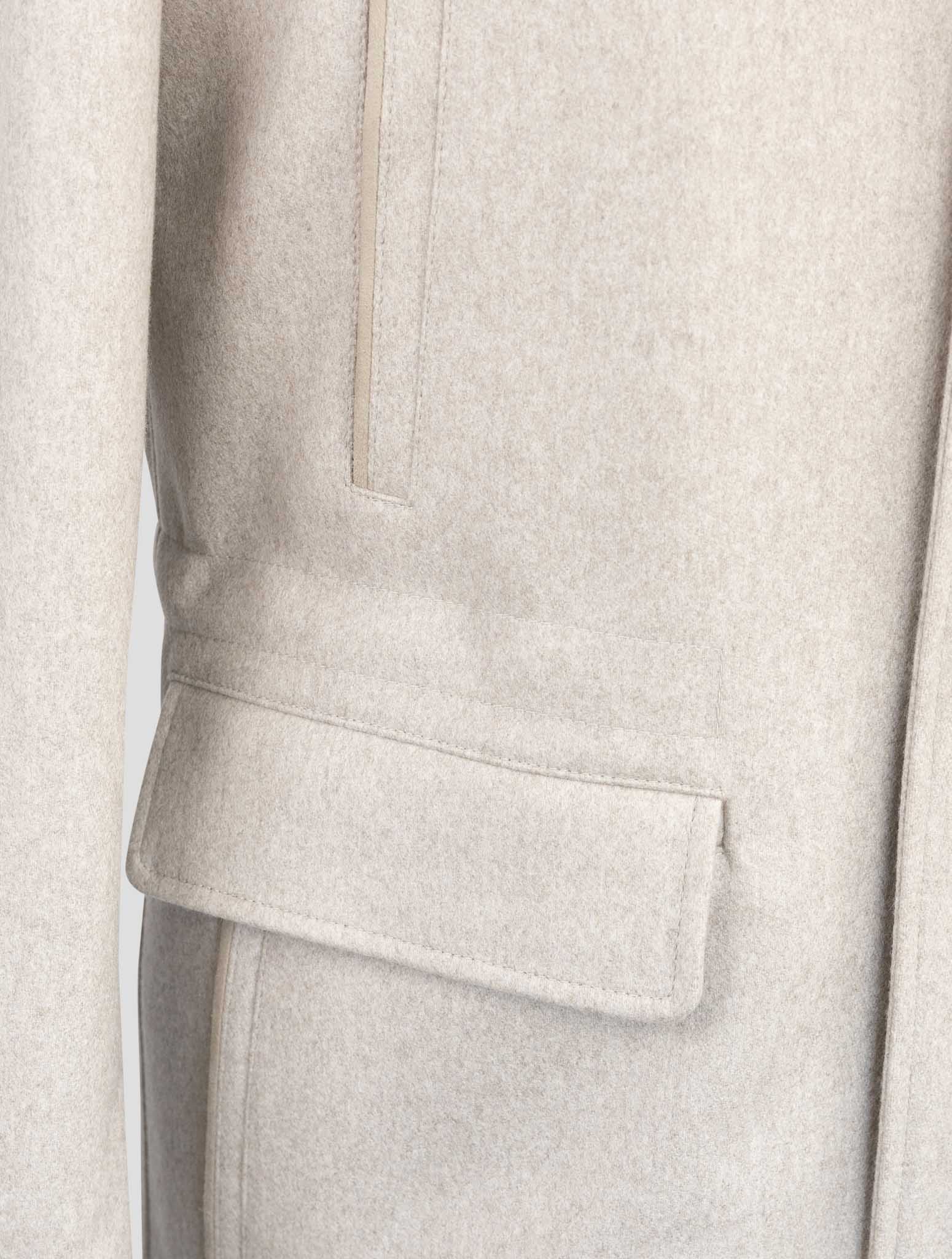 Kiton Beige Cashmere Coat
