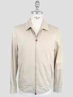 Kiton Beige Cotton Pa Coat