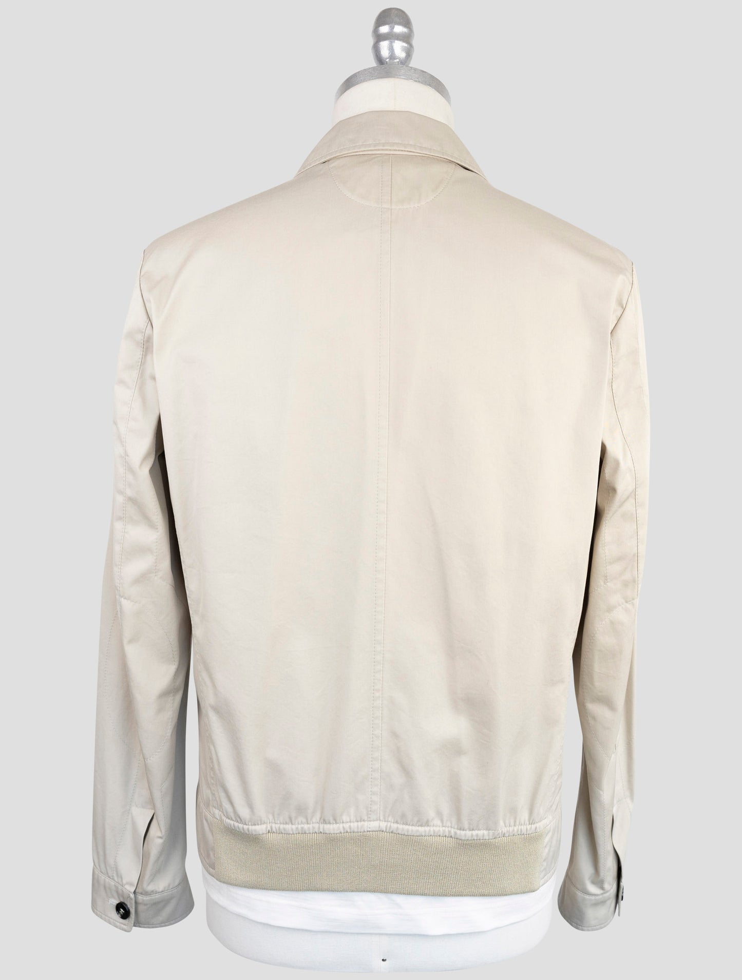 Kiton Beige Cotton Pa Coat