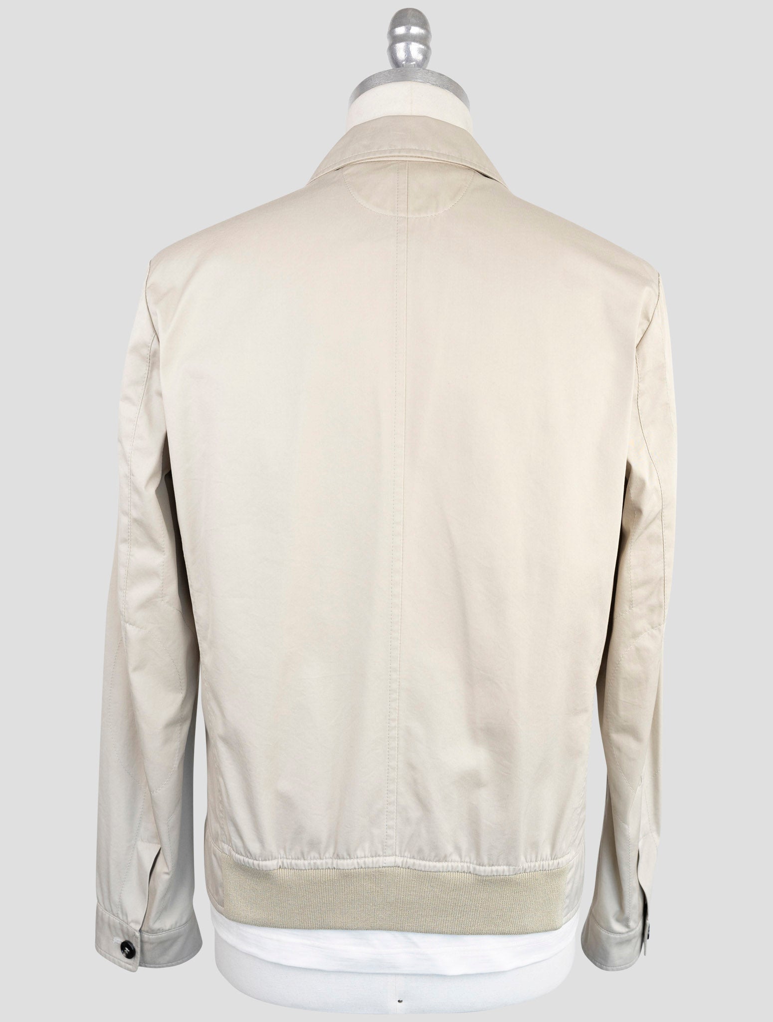 Kiton Beige Cotton Pa Coat