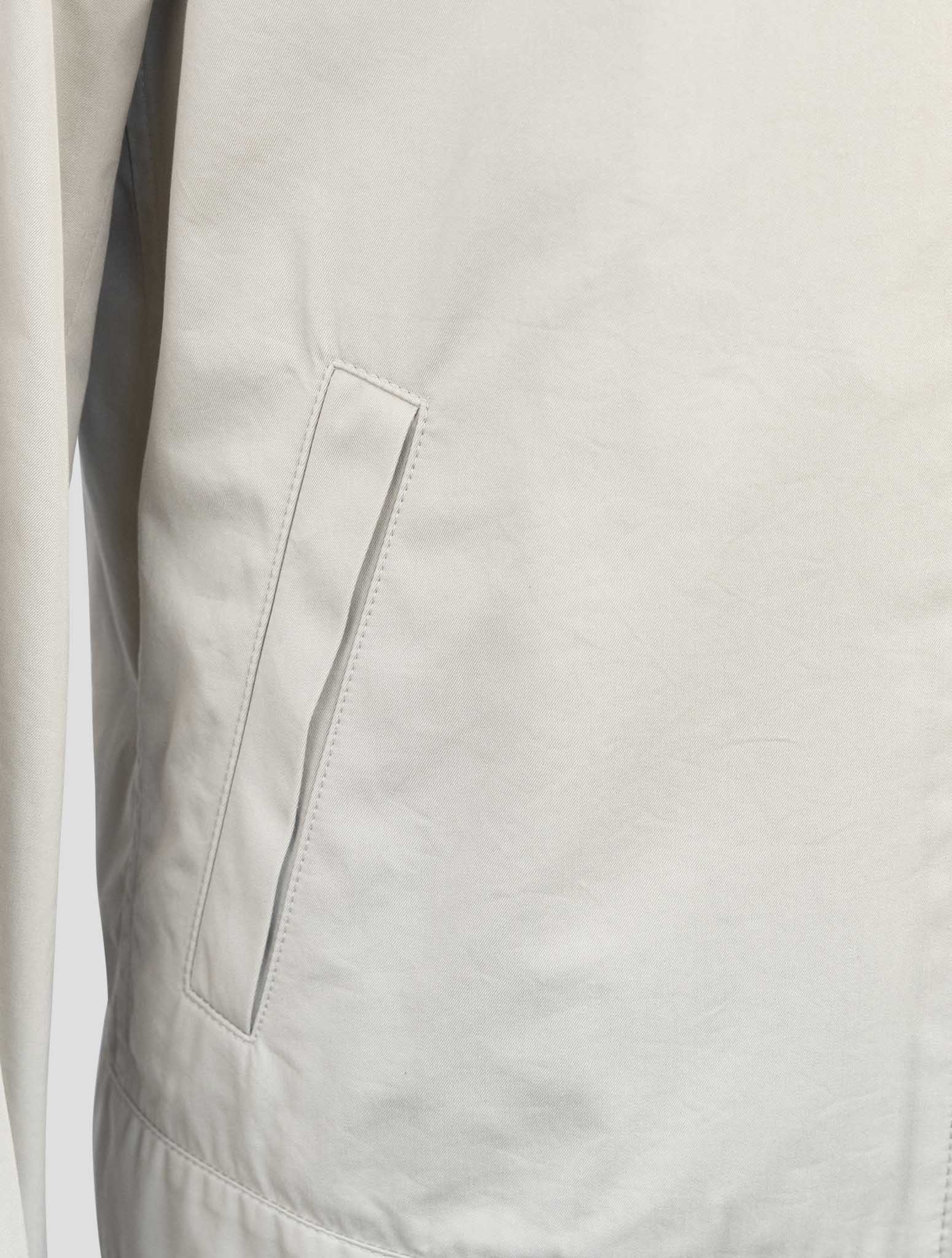 Kiton Beige Cotton Pa Coat