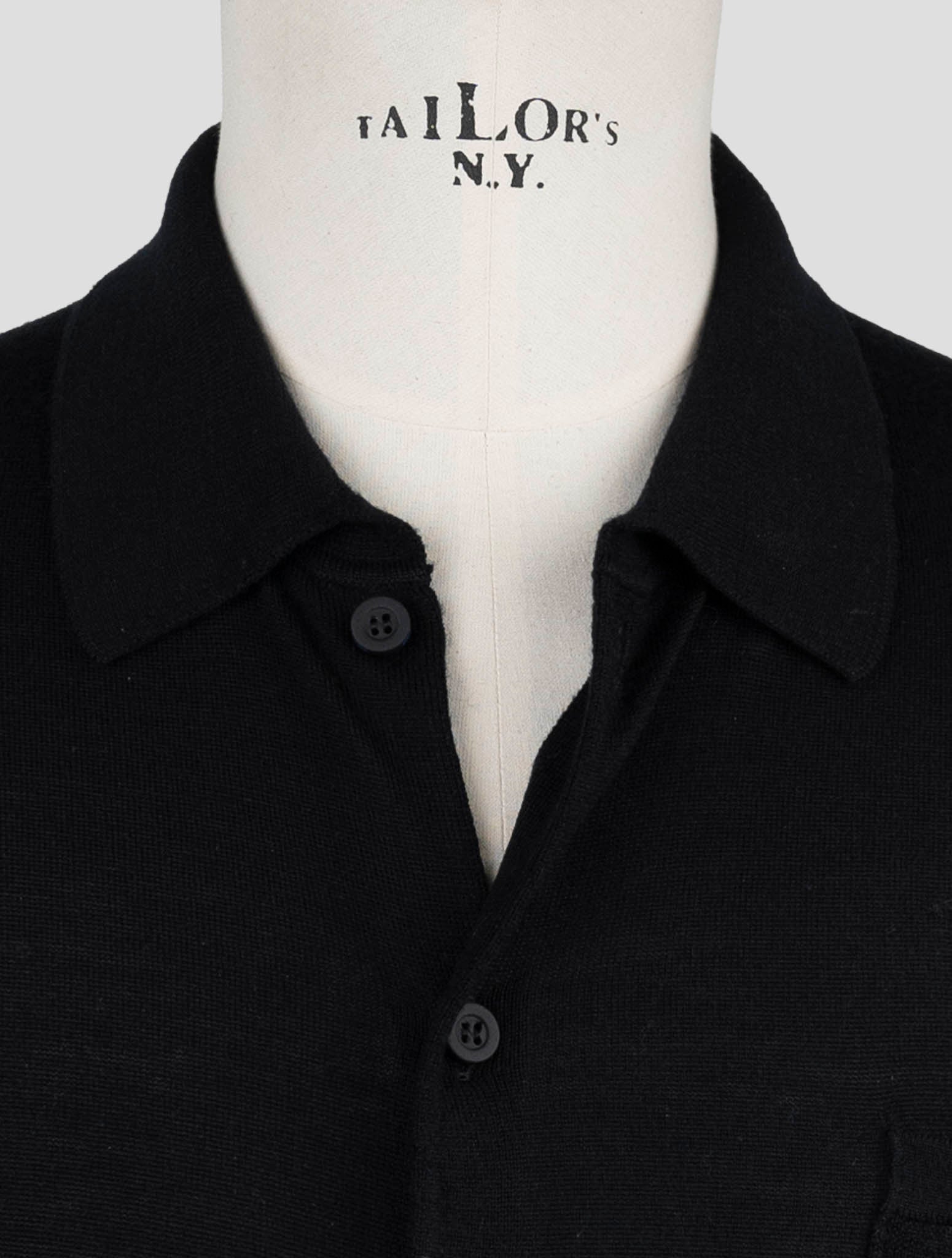 Kiton Knt Dark Blue Cotton Shirt