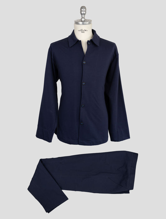 Kiton Knt Blue Cotton Ea Tracksuit