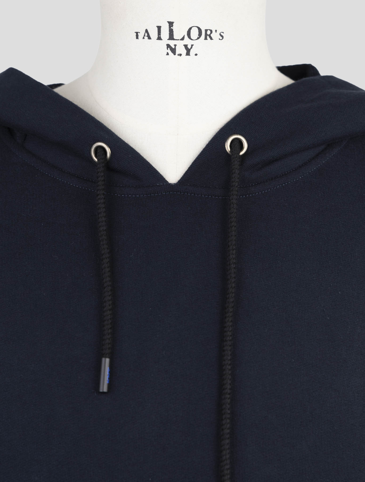Kiton Knt Blue Cotton  Sweater Hoodie
