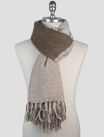 Kiton Gray Cashmere Silk Scarf