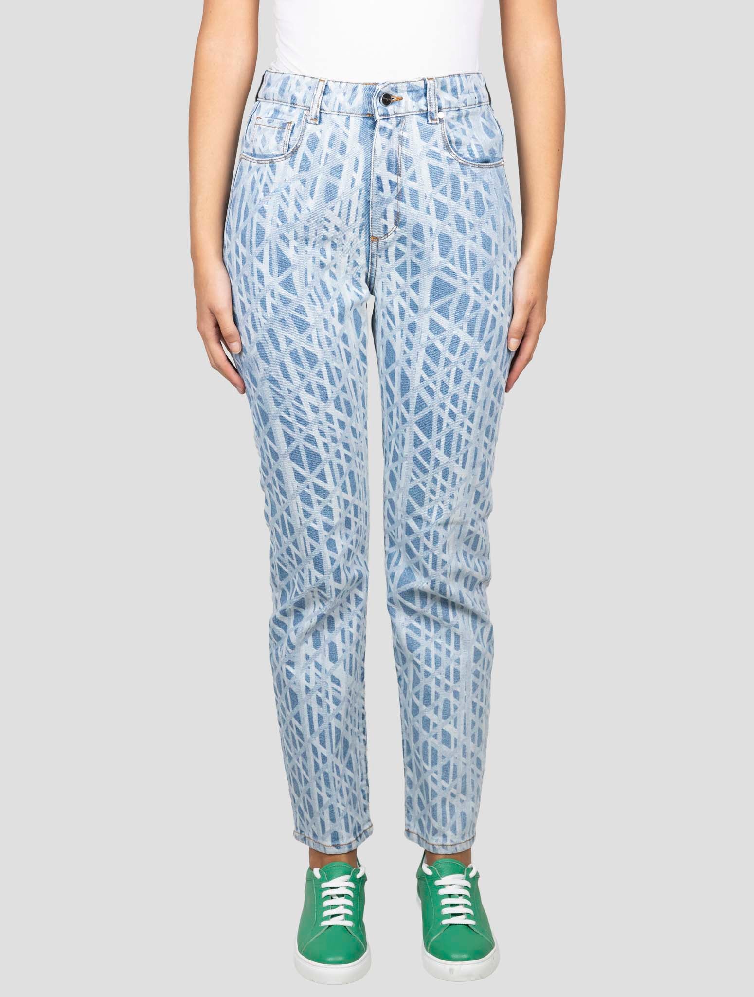 Kiton Light Blue Cotton Ea Jeans