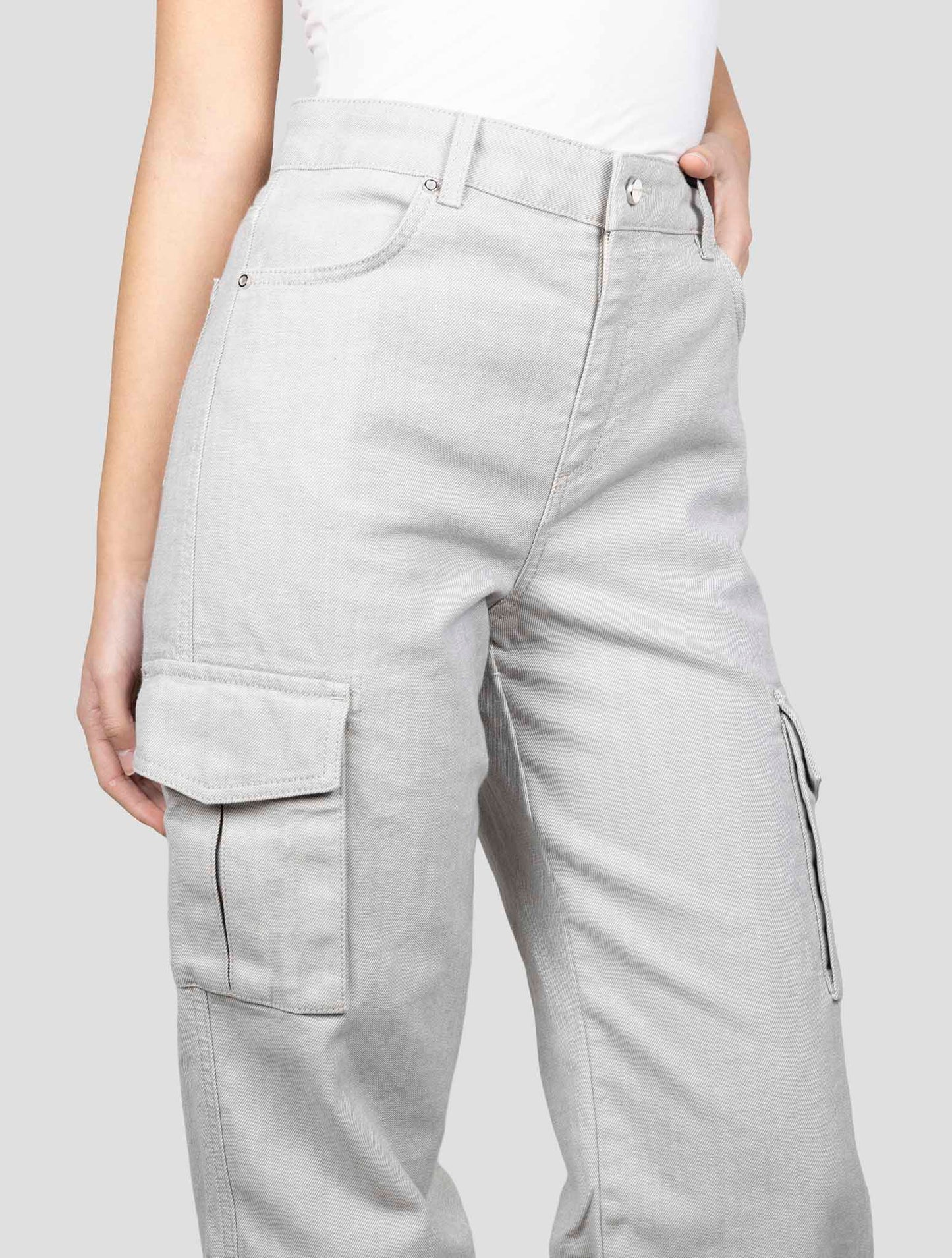 Kiton Gray Cotton Ea Jeans