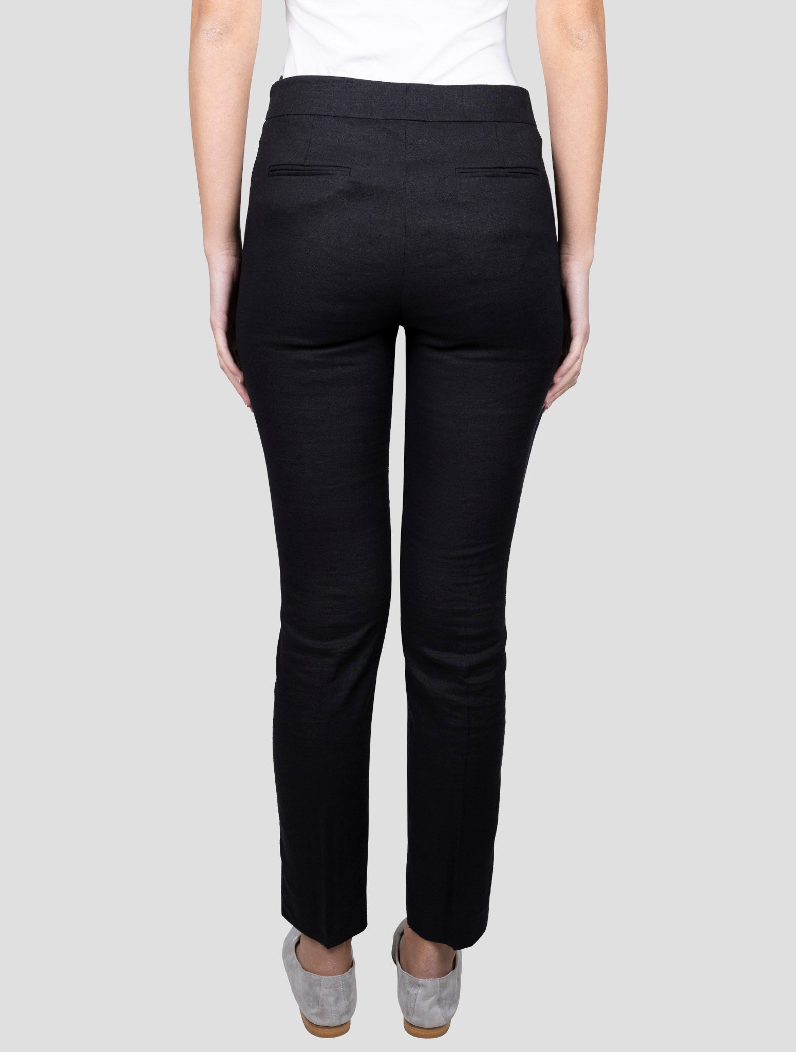 Kiton Black Linen Viscose Ea Pants