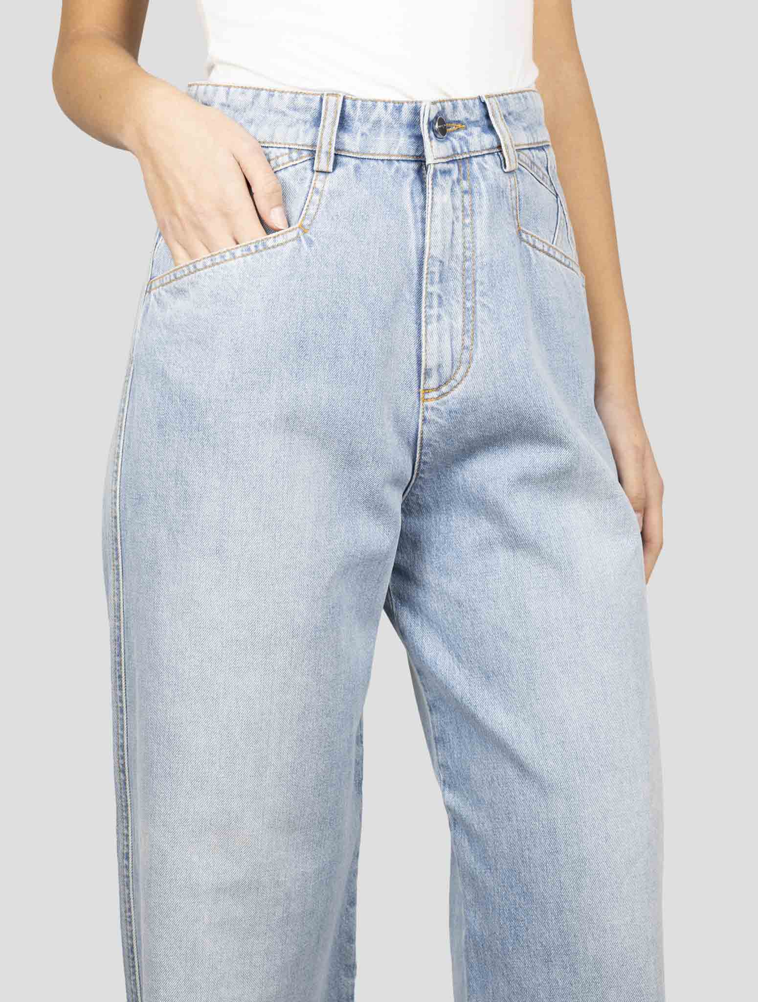 Kiton Blue Cotton Ea Jeans