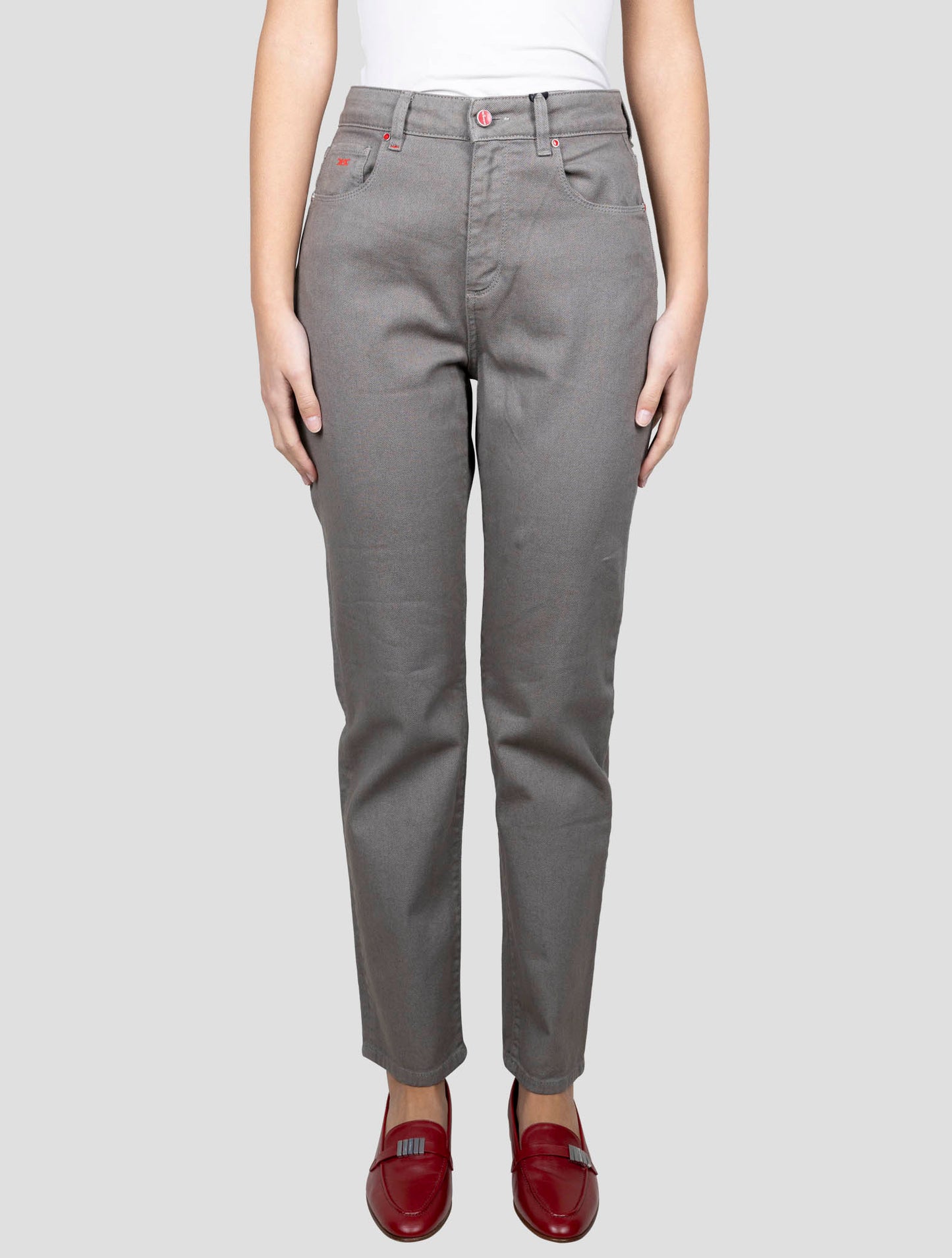 Kiton Taupe Cotton Ea Jeans