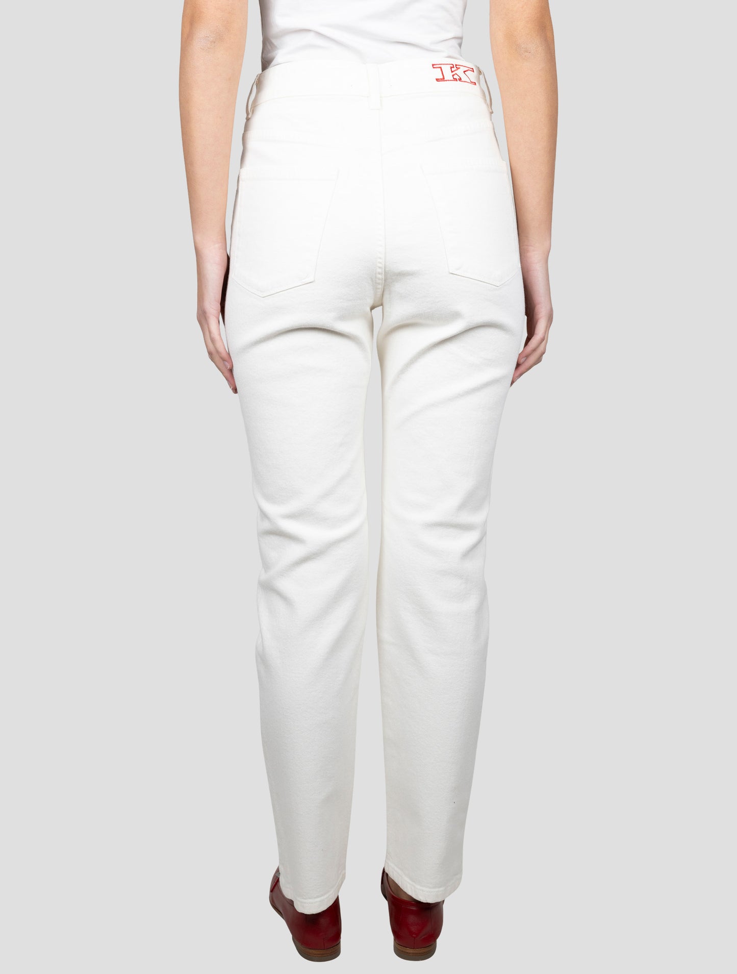 Kiton White Cotton Cashmere Ea Jeans