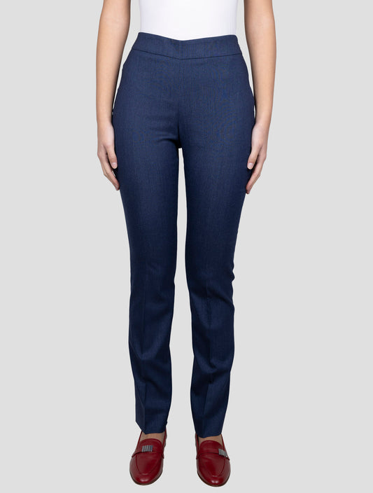 Kiton Blue Cashmere Virgin Wool Silk Ea Pants