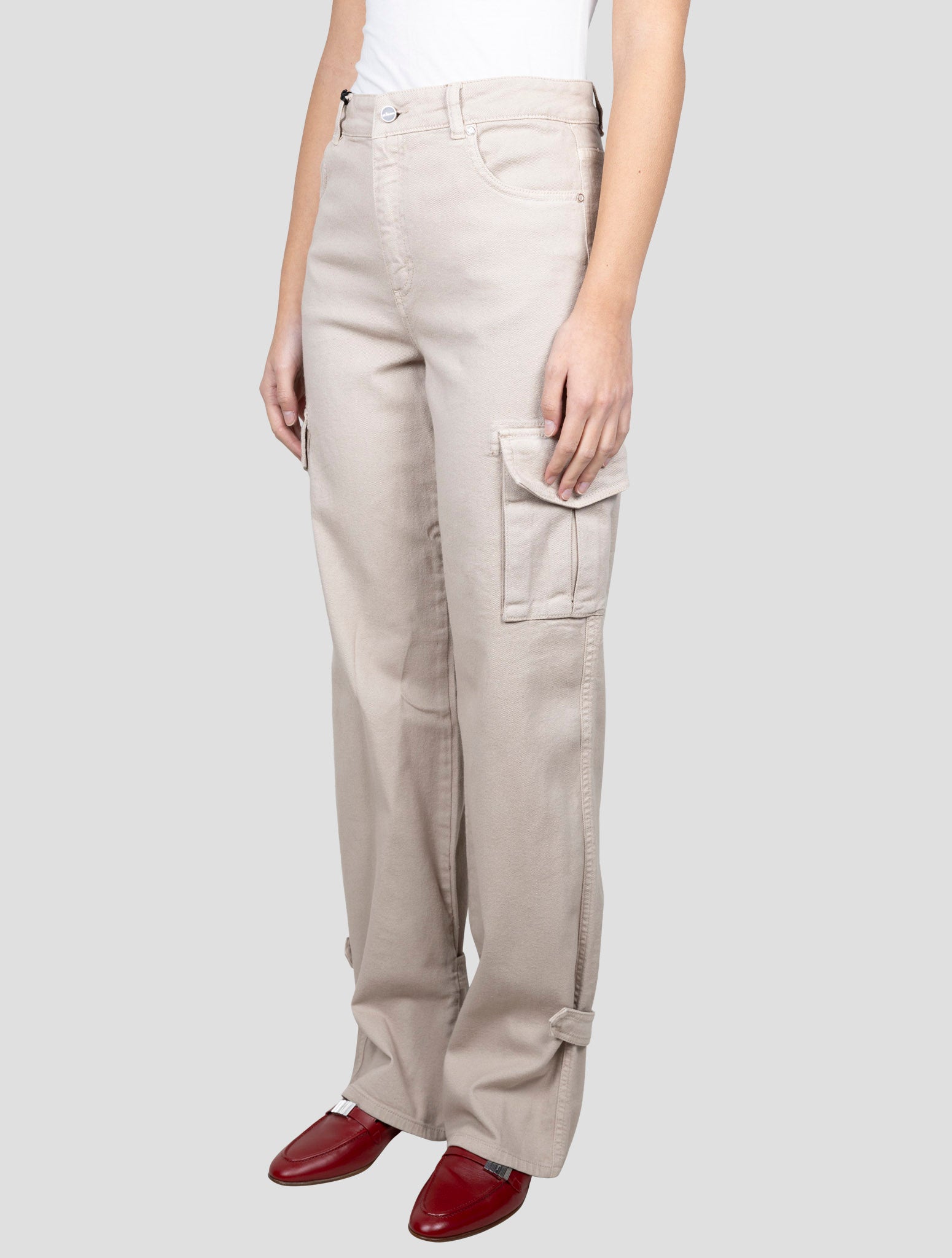 Kiton Beige Cotton Ea Cargo Jeans