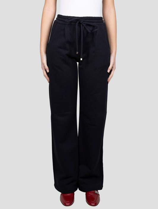 Kiton Black Cotton Cashmere Pants