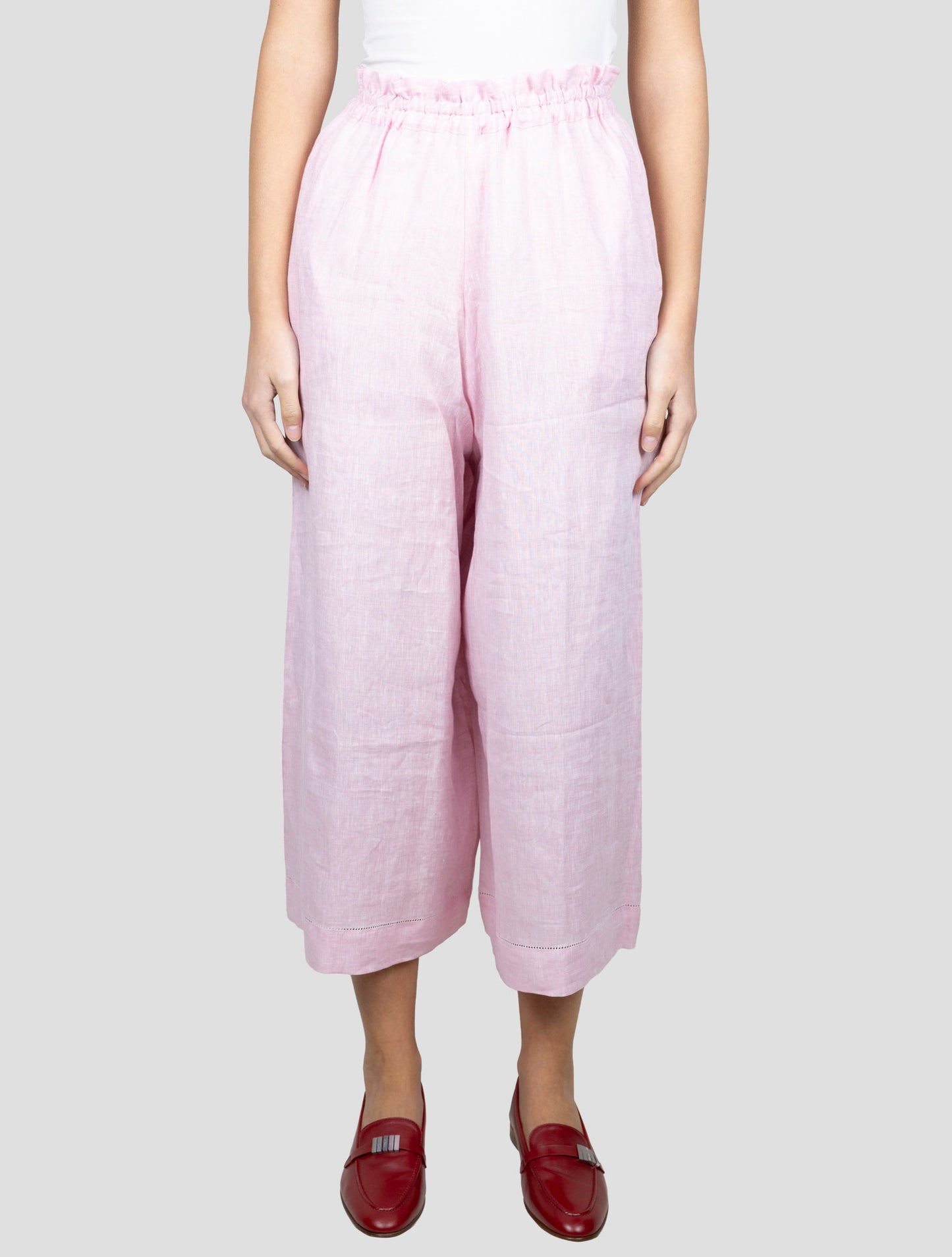 Kiton Pink Linen Short Pants